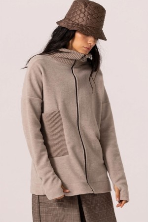 WALLIS ZIP Fleece 2025 chestnut mel 