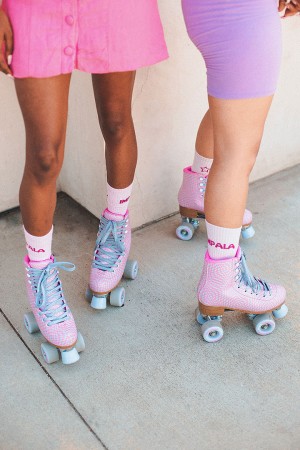 QUAD SKATE Kinder Rollschuh wavy check 38