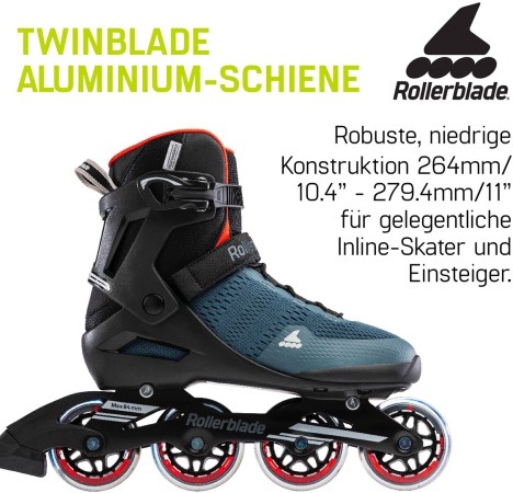 SIRIO 80 Inline Skate 2023 blue/spicy orange 