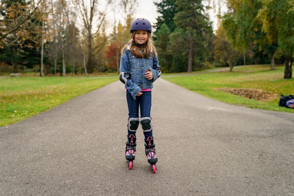 MARLEE SPLASH Kinder Inline Skate black/pink/splash inkl. SABRES 4 Schlittschuh Eiskufen 
