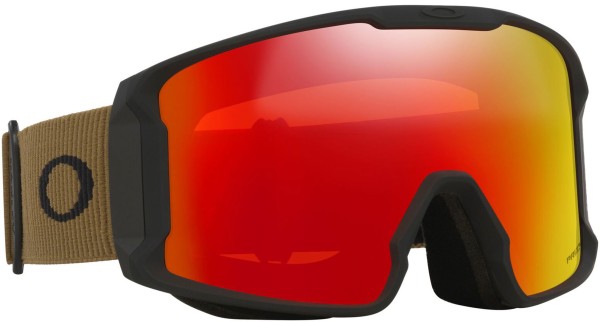 LINE MINER L Schneebrille 2026 army green corduroy/prizm snow torch iridium 