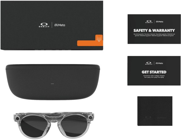 META AI HSTN sunglasses black/clear 