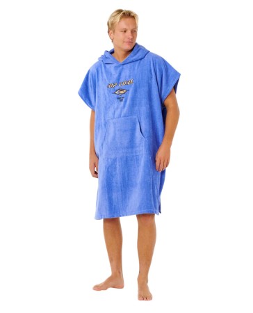 LOGO HOODED TOWEL Poncho 2026 blue haze 