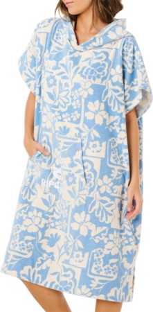 MIXED HOODED TOWEL Poncho 2026 blissful blue 