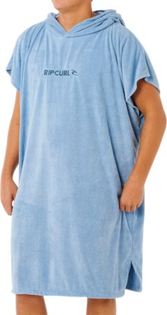 BRAND HOODED TOWEL Poncho 2026 faded denim 