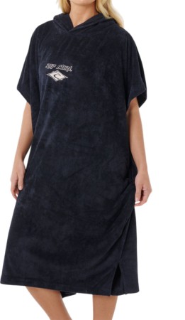 CLASSIC SURF HOODED Poncho 2026 black/off white 