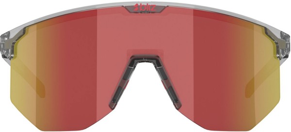 HERO Sonnenbrille 2026 transparent dark grey/red 
