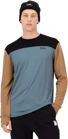 YOTEI MERINO Longsleeve 2026 goblin blue/toffee/black 