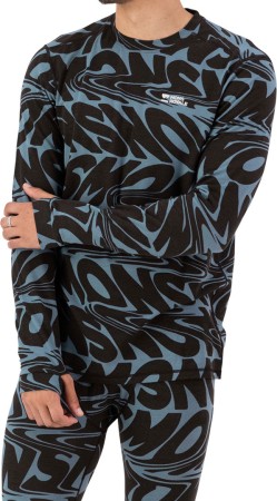 CASCADE MERINO Longsleeve 2026 signal lost goblin blue 