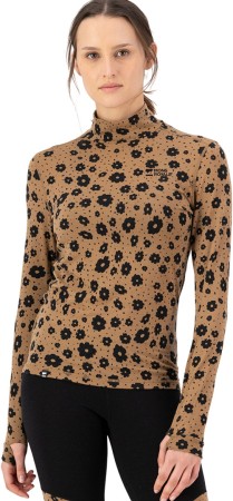 CASCADE MERINO MOCK NECK WOMEN Longsleeve 2026 aoraki lily toffee 