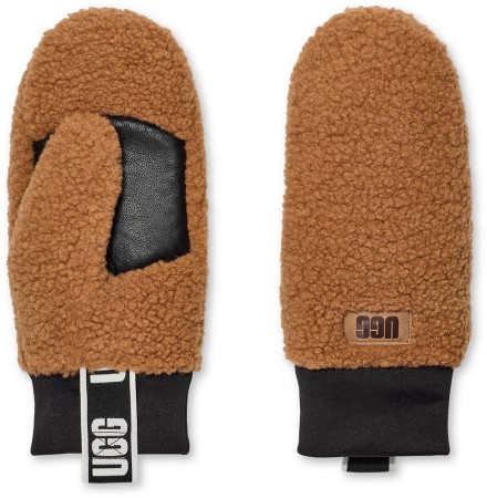 UGGFLUFF LOGO TAPE Mitt 2025 chestnut 