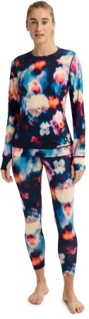 WOMEN MIDWEIGHT CREW Top 2026 floral blur 