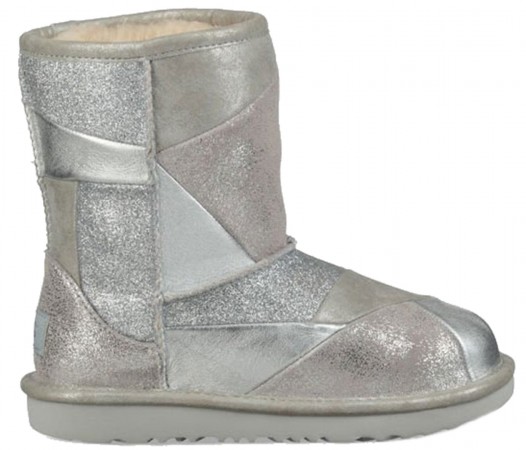 CLASSIC SHORT II PATCHWORK TODDLER Stiefel 2019 silver 