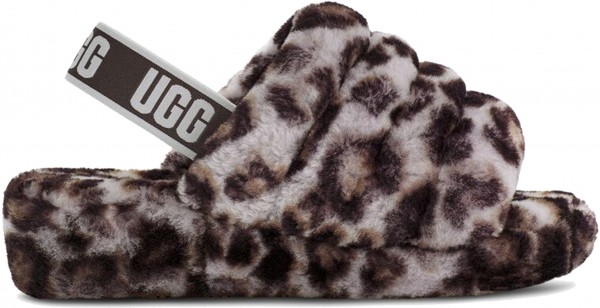 FLUFF YEAH SLIDE PANTHER PRINT Hausschuh 2022 stormy grey 