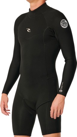 DAWN PATROL 2MM LS BACK ZIP Shorty 2024 black 