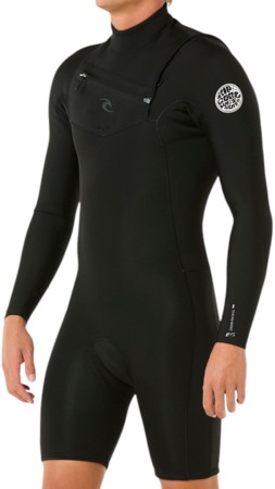 DAWN PATROL 2/2 LS CHEST ZIP Shorty 2025 black 