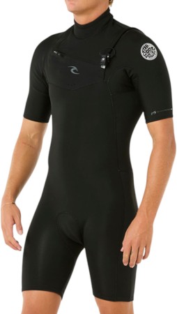 DAWN PATROL 2/2 CHEST ZIP Shorty 2025 black 