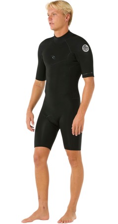 DAWN PATROL 2/2 BACK ZIP Shorty 2025 black 