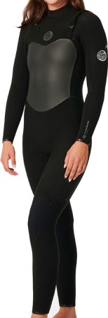 WOMENS FLASHBOMB 4/3 CHEST ZIP  2024 black 