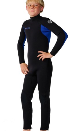 KIDS TRAD 4/3 BACK ZIP Full Suit 2026 blue 