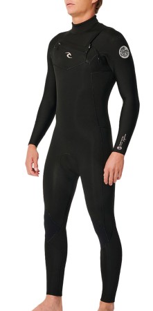 DAWN PATROL PERFORMANCE 4/3 CHEST ZIP Full Suit 2025 black 