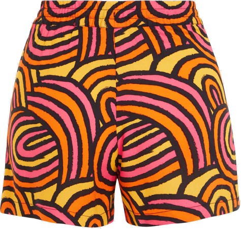 AMIRI BEACH Short 2024 orange rainbow stripe 