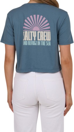 IN THE RAYS CROP T-Shirt 2025 fin blue 