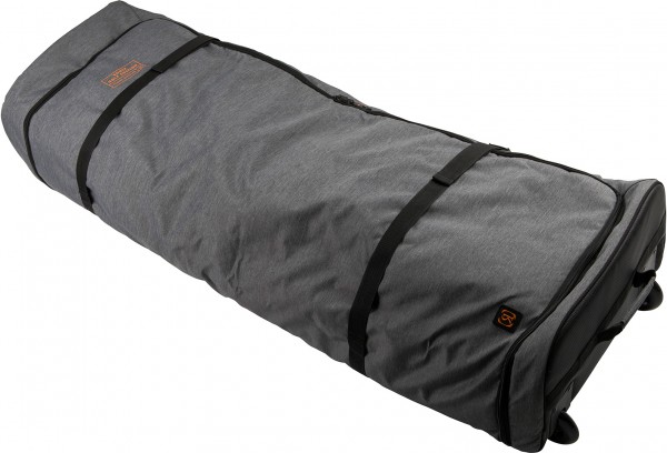 LINKS PADDED WHEELIE Boardbag 2025 heather charcoal/orange 