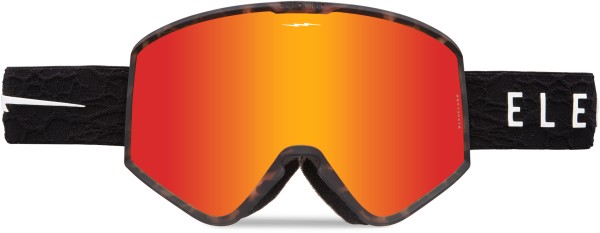 KLEVELAND Schneebrille 2024 black tort nuron/red chrome 