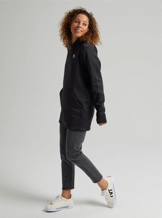 WOMEN OAK LONG Hoodie 2025 true black heather 