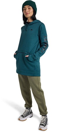 WOMEN OAK LONG Hoodie 2025 deep emerald heather 