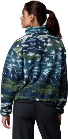 HELVETIA II PRINTED CROPPED WOMEN Fleece 2026 everblue sisters/rain forest 