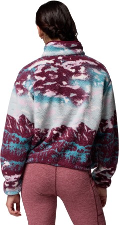 HELVETIA II PRINTED CROPPED WOMEN Fleece 2026 rich wine sistes/rich wine 
