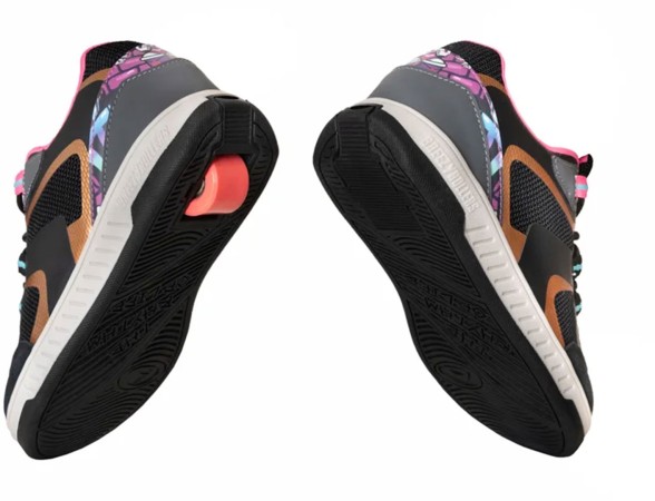 2192371 Shoe with wheels black/multi/pink 