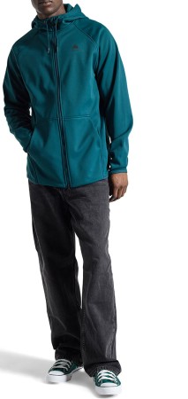 CROWN WATERPROOF Zip Hoodie 2025 deep emerald 