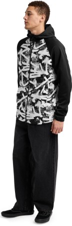 CROWN WEATHERPROOF Zip Hoodie 2026 city streets/true black 