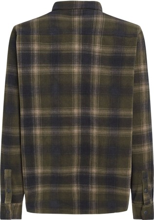SUPERFLEECE Fleece Shirt 2025 green check small 