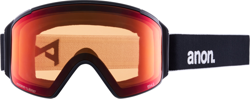 M4S CYLINDRICAL Schneebrille 2025 black/perceive sun red 