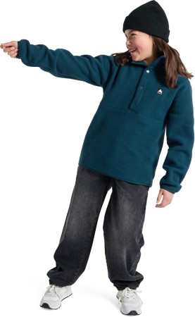 KIDS CINDER ANORAK Fleece 2025 deep emerald 