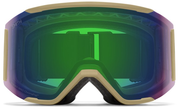 SQUAD MAG Schneebrille 2025 smith x high fives/chromapop everyday green mirror 