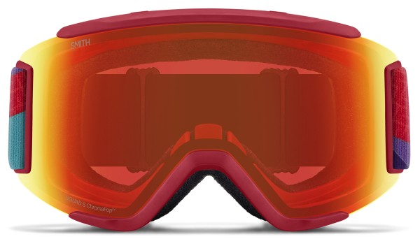 SQUAD S Schneebrille 2025 crimson a-maze-zing/chromapop everyday red mirror 