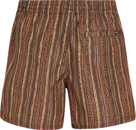 CALI PRINT 15 Boardshort 2025 orange pressed lines 