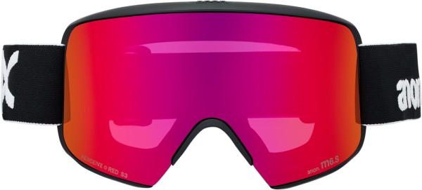 M6S Schneebrille 2026 black/perceive sun red 