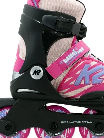 LUMI PRO Kinder Inline Skate 2026 pink inkl. SABRES 4 Schlittschuh Eiskufen 