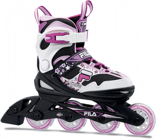 Fila J One Combo 2 G Inline Skate 21 Black White Magenta Incl Protectionset Warehouse One