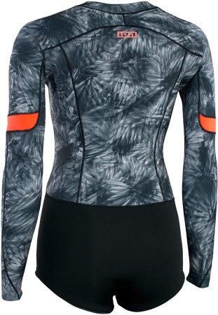AMAZE HOT 1.5 LS CHEST ZIP Shorty 2024 black flowers 