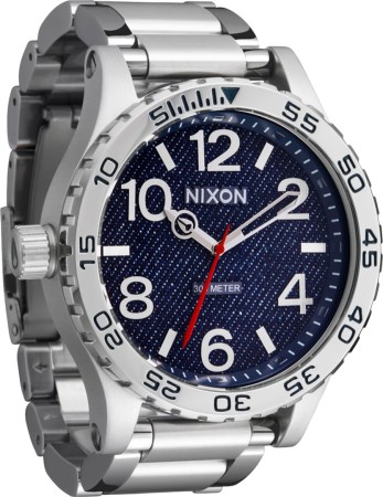 51-30 CHRONO Uhr silver/denim 