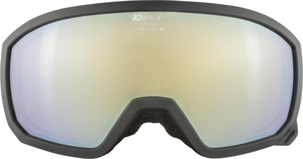 SCARABEO JR Q-LITE Goggle 2025 black matt/gold mirror 