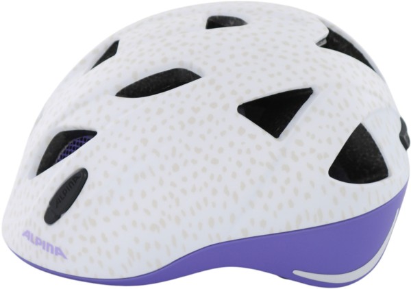 XIMO LE Helmet 2025 white purple dots matt 