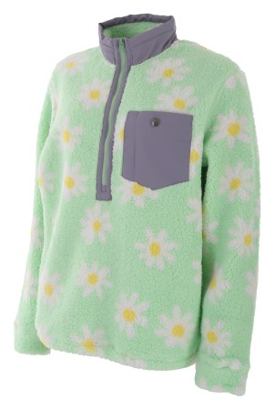 SHERPA HALF ZIP Fleece 2023 mint big daisy 